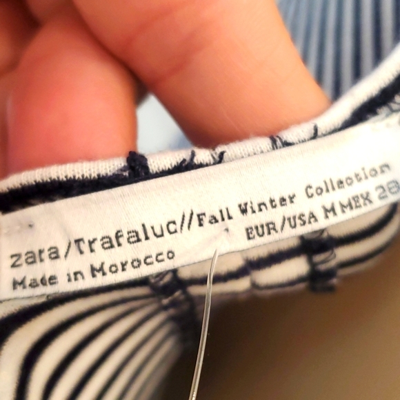 Zara Trafaluc striped bodycon dress medium - Picture 5 of 7